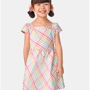 Colorful Plaid Dress for Kids